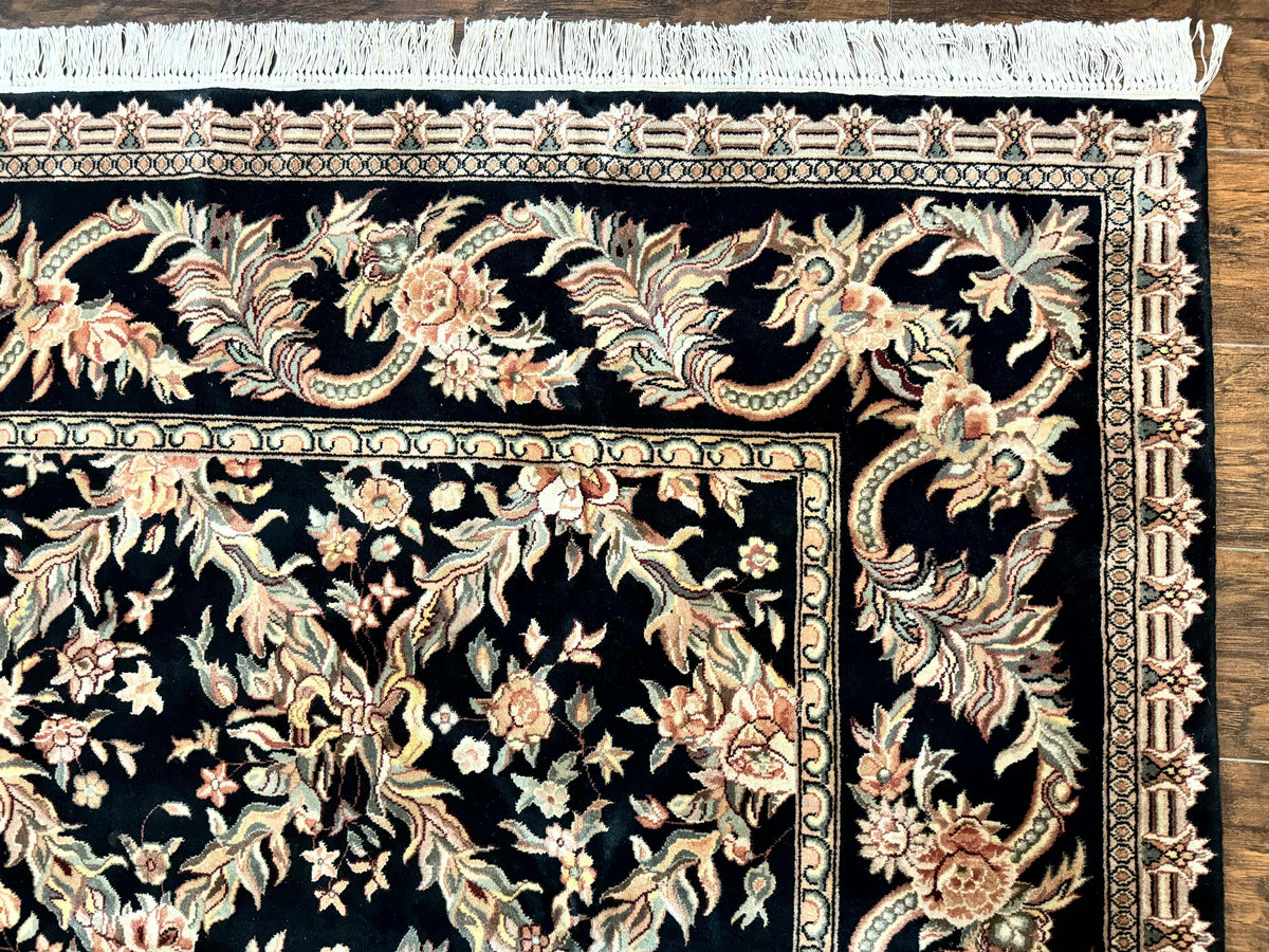 Pak Persian Rug 8x10, Black, Handmade - Jewel Rugs, view 8