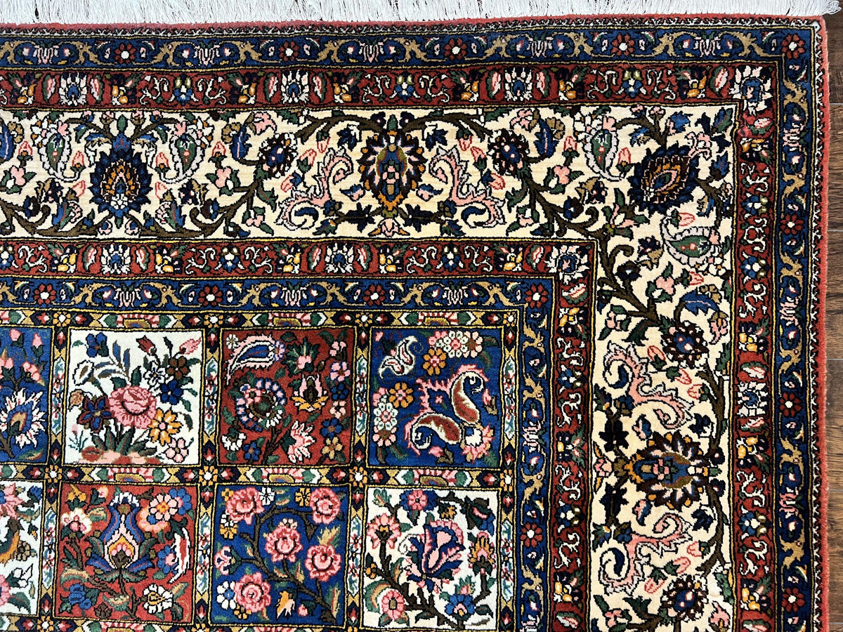 Persian Bakhtiari Rug 10x14, Multicolor Khesti Panel Design - Jewel Rugs, view 7