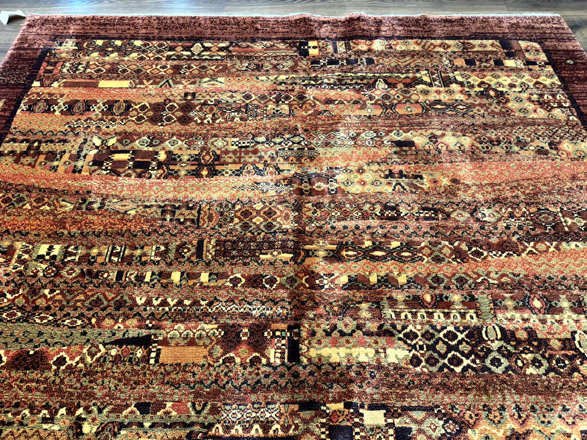 Couristan Rug 8x11 Brown Contemporary Wool Belgium Power Loomed Carpet - Jewel Rugs, view 4