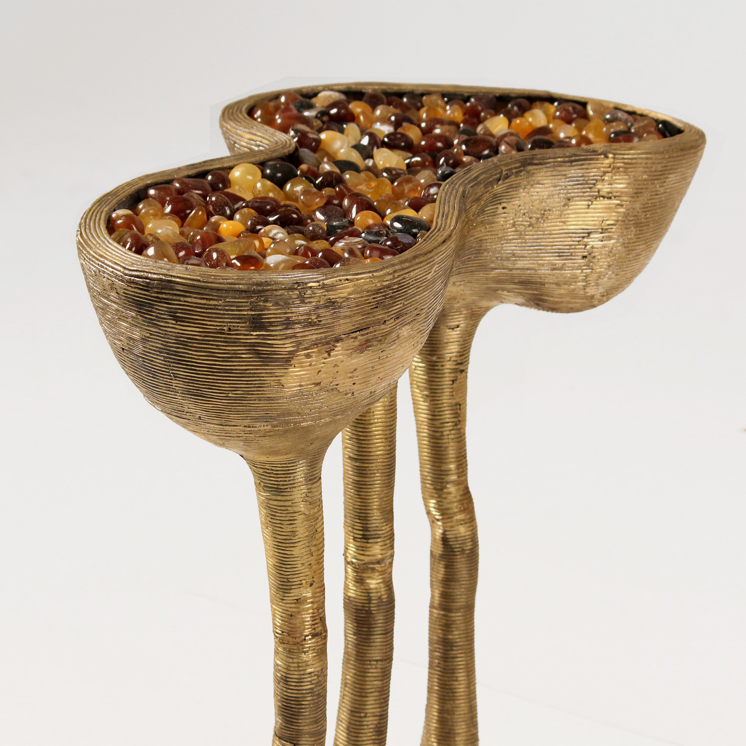 Lotus Pod Brass Side Table image 1