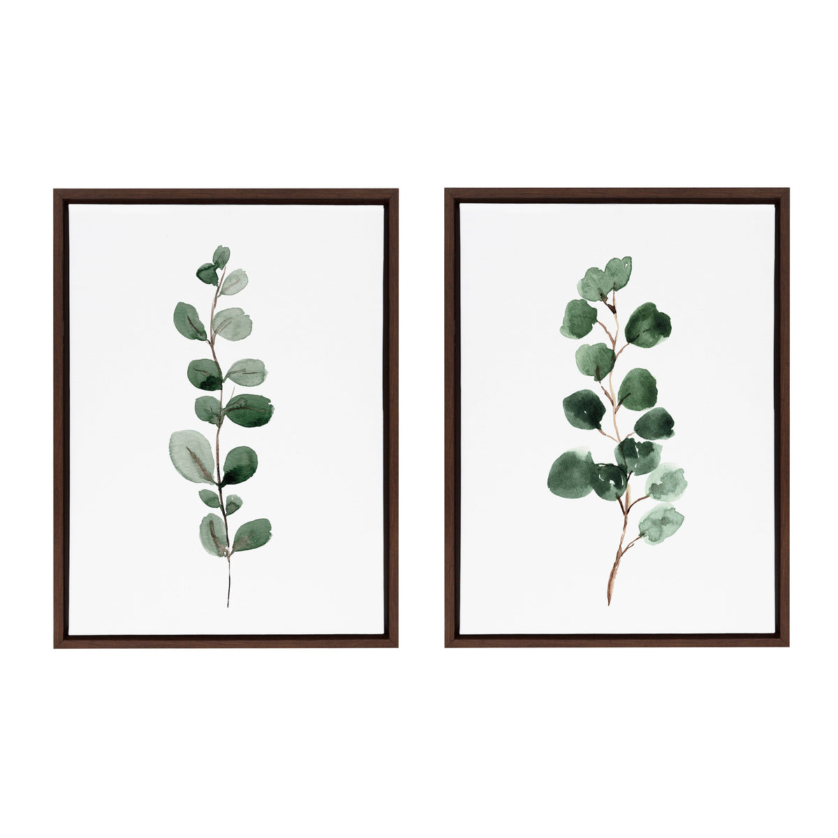 Sylvie Eucalyptus Framed Canvas Set by Maja Mitrovic