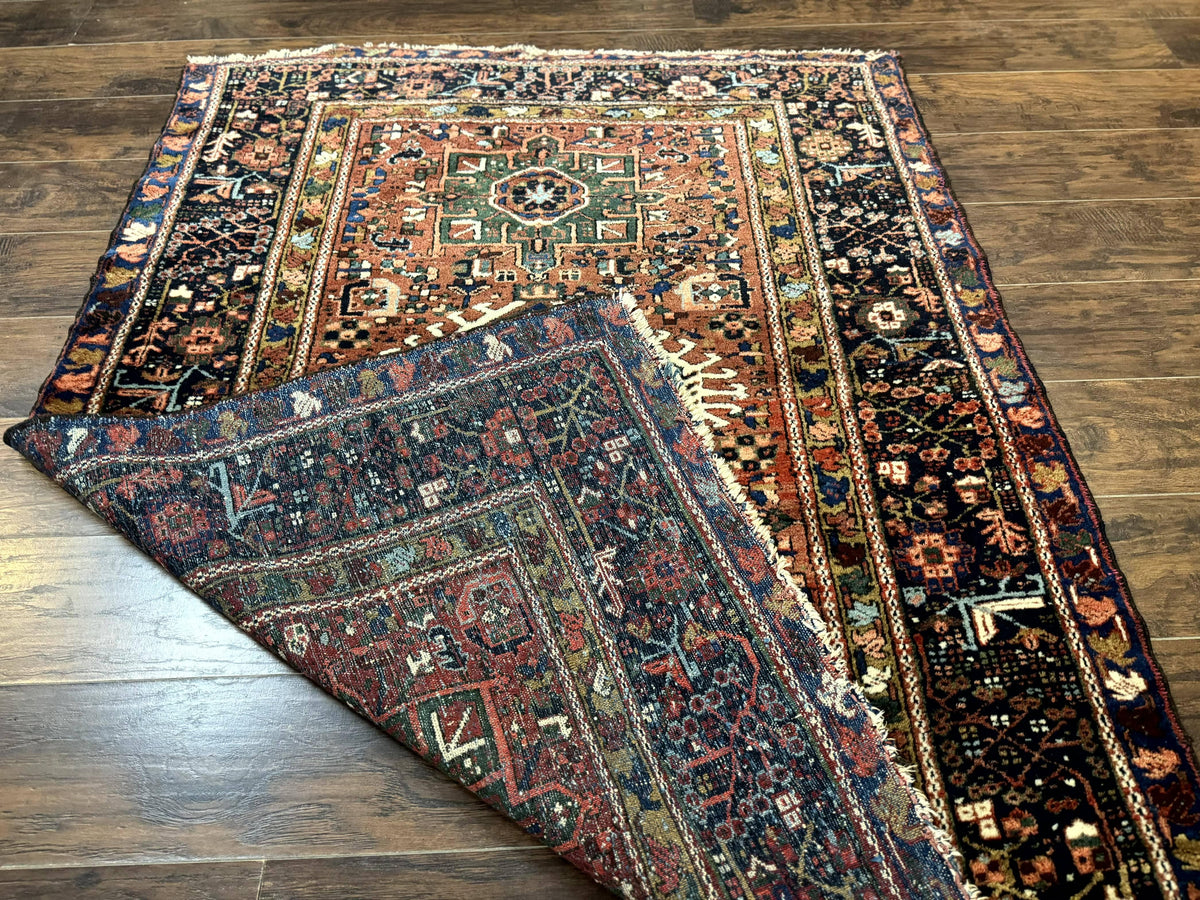 Antique Persian Karajeh Heriz Rug 5x6 - Jewel Rugs, view 12