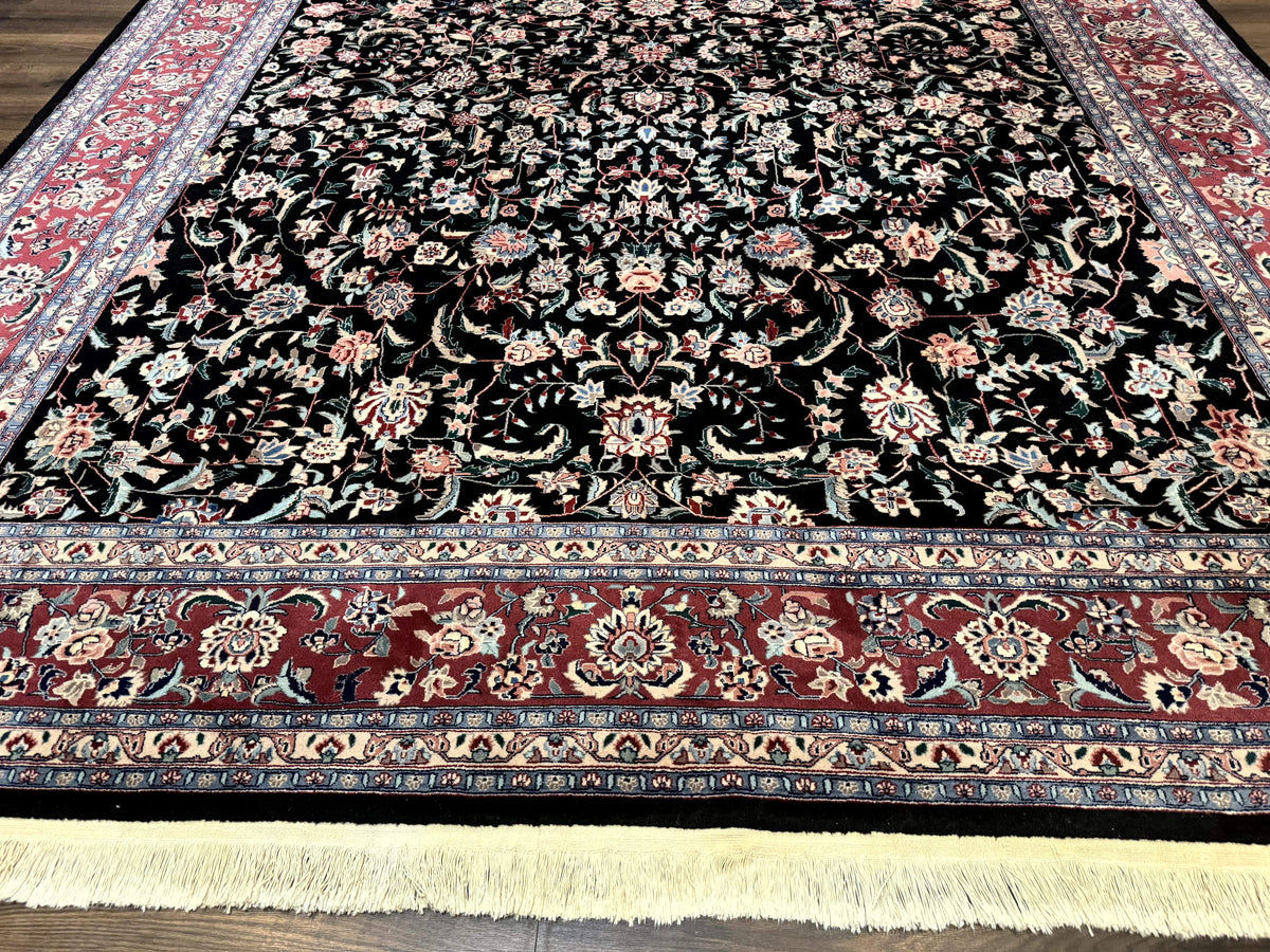 Large Sino Persian Rug 10x15, Floral Allover, Hand Knotted Wool Carpet, Fine - Jewel Rugs, view 6
