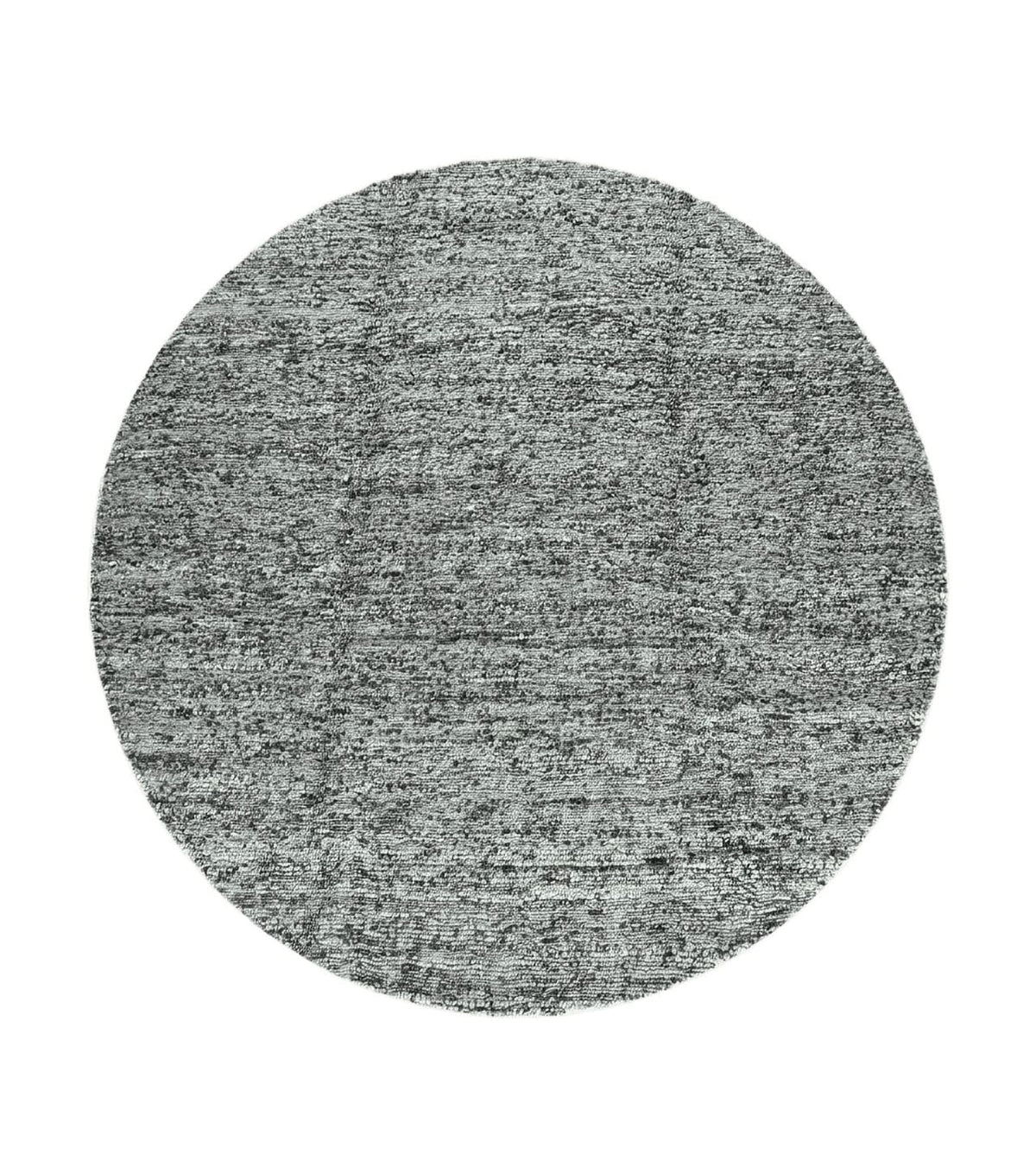 Large Round Indian Rug 11x11, Teal, Vintage Handmade Wool Carpet - Jewel Rugs