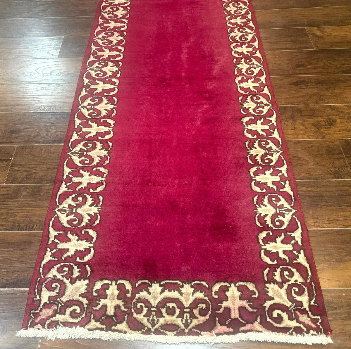 Red Persian Kerman Runner Rug 3x16 - Jewel Rugs, view 6