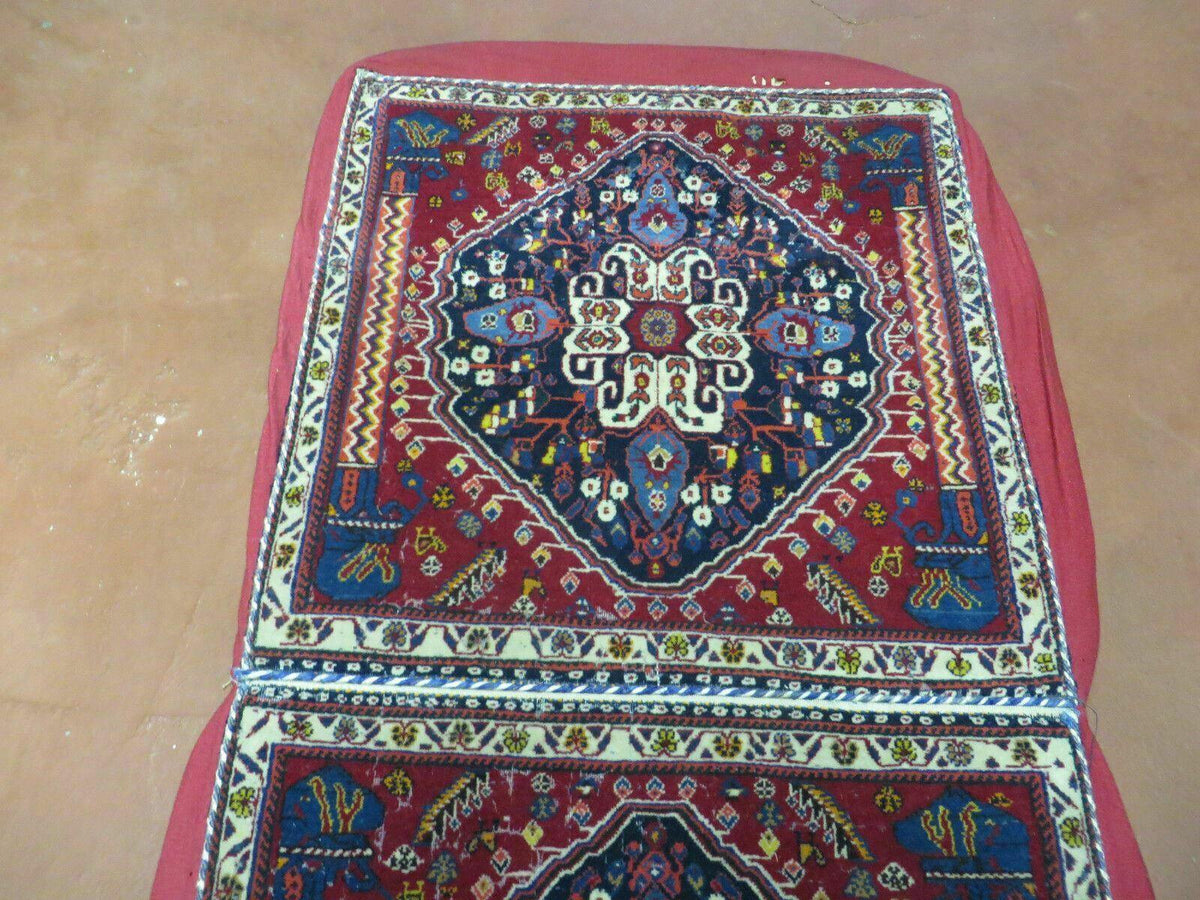 2'X 4' Antique Handmade Turkish Floral Oriental Wool Rug Pillow Case Cushion - Jewel Rugs, view 9