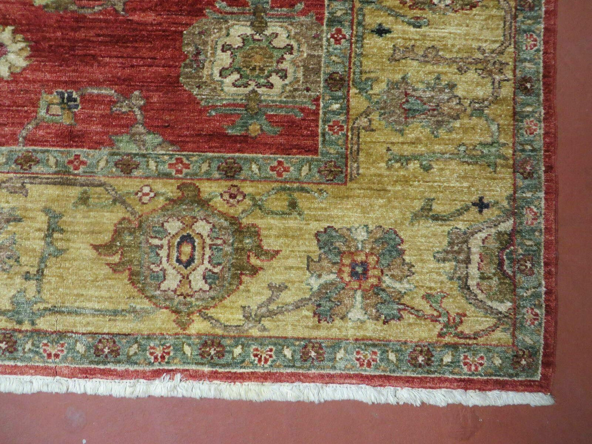 6.5' X 7' Vintage Handmade Egypt Agra Wool Rug Carpet Square Beauty - Jewel Rugs, view 10