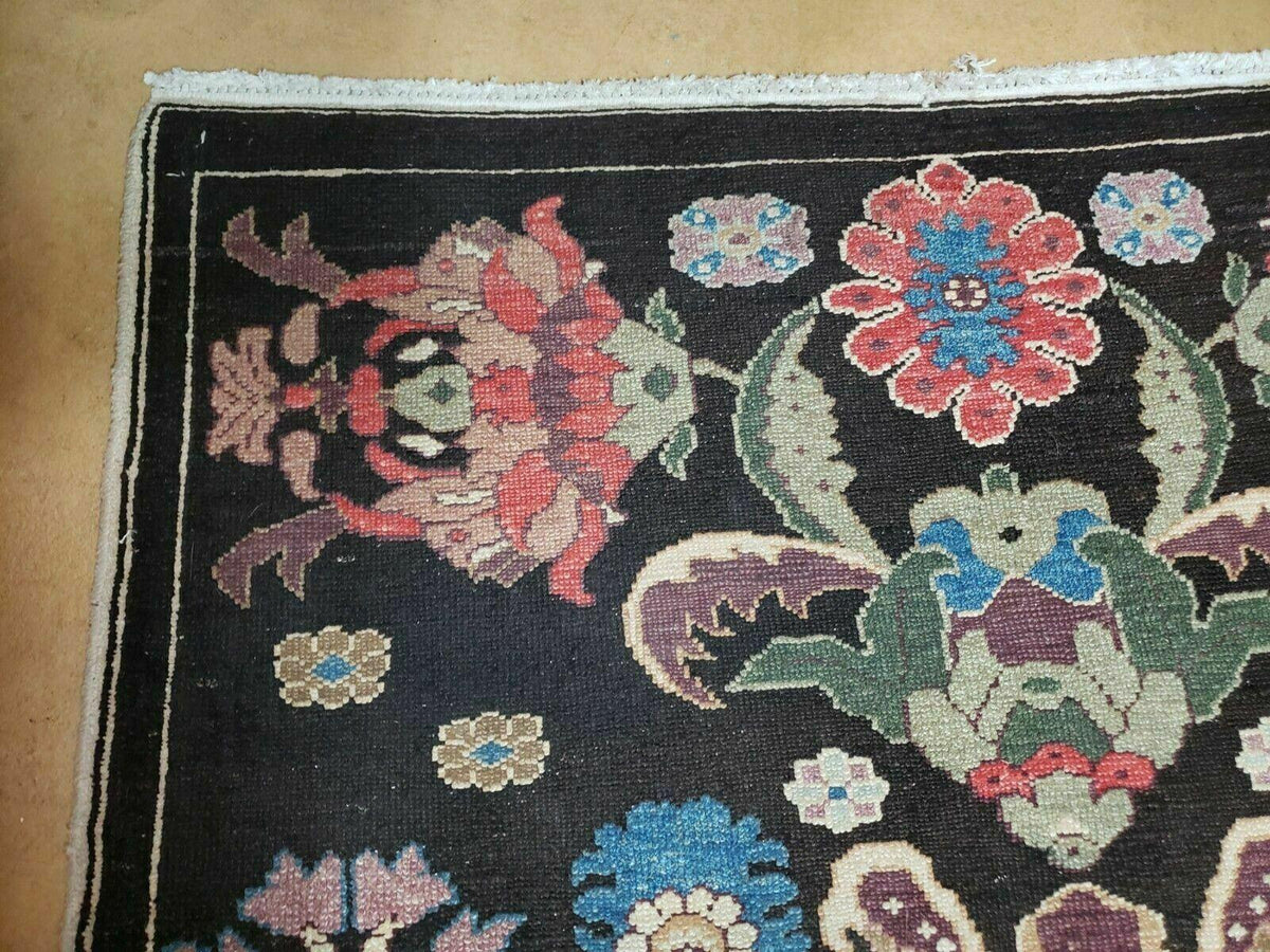 4' 5" X 16' 1" Antique Karabagh Caucasian Rug Handmade Wool Carpet Organic Dye - Jewel Rugs, view 6