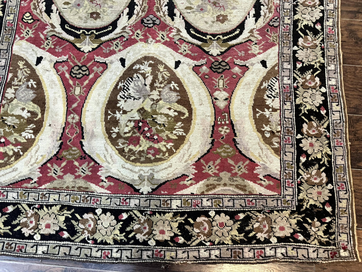 Antique Caucasian Karabakh Rug 5x10 - Jewel Rugs, view 10