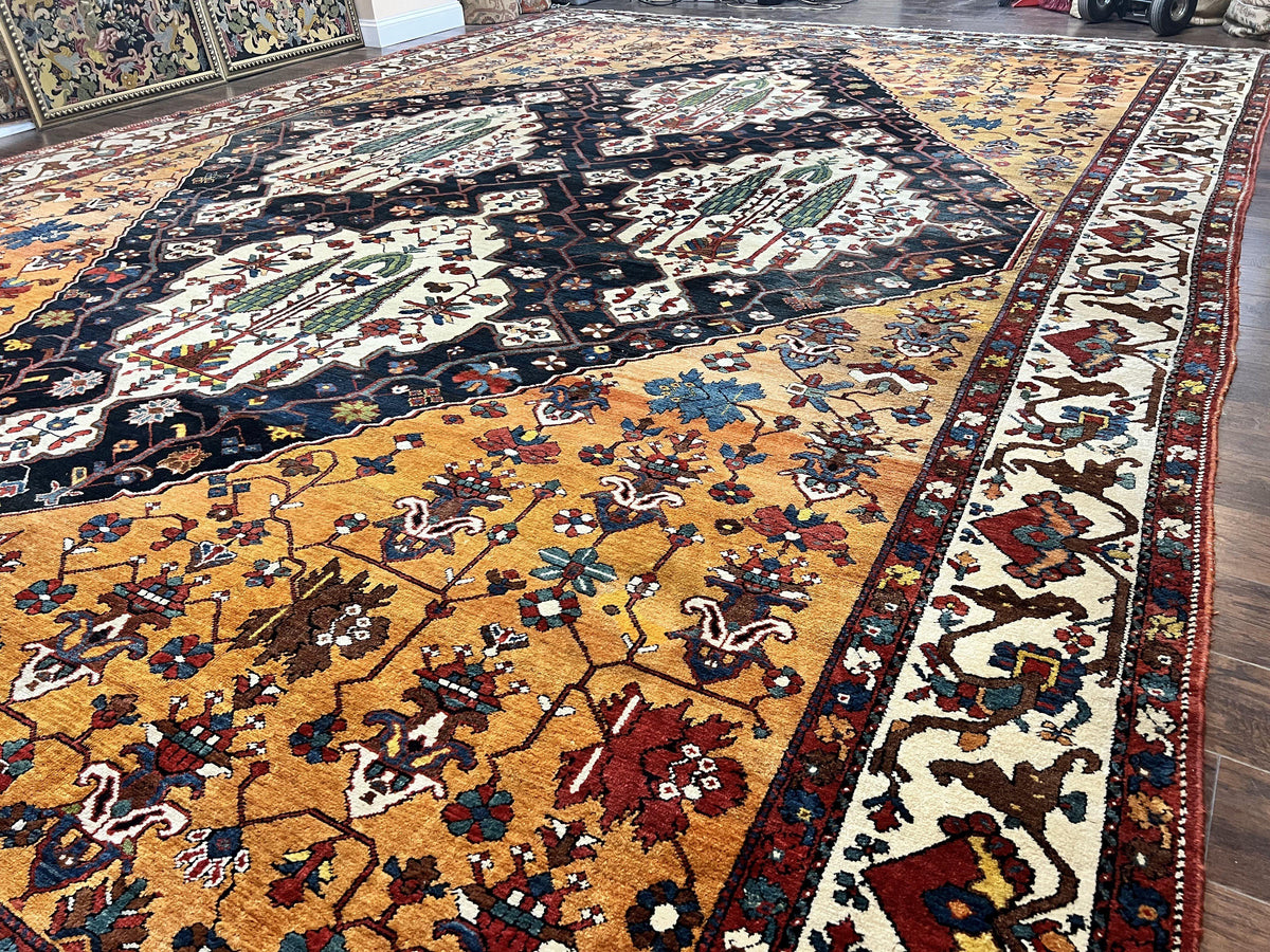 Antique Persian Bakhtiari Rug 14x19 – Rare Palace Size Carpet - Jewel Rugs, view 3