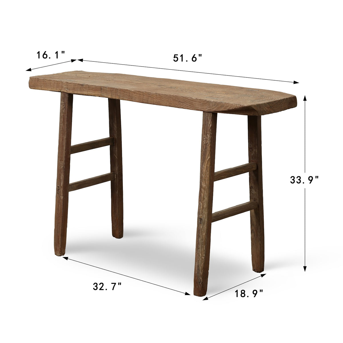 Peking Grand Framed Console Table Weathered image