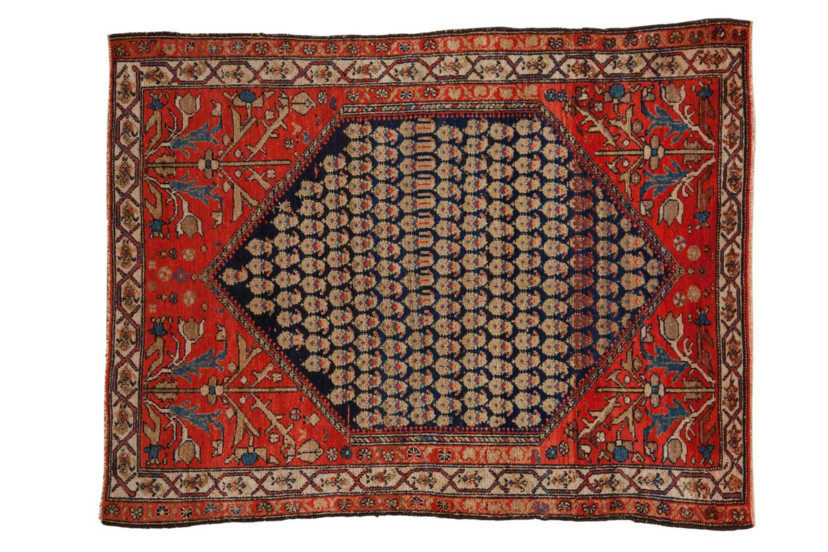 3.5x4.5 Vintage Malayer Square Rug