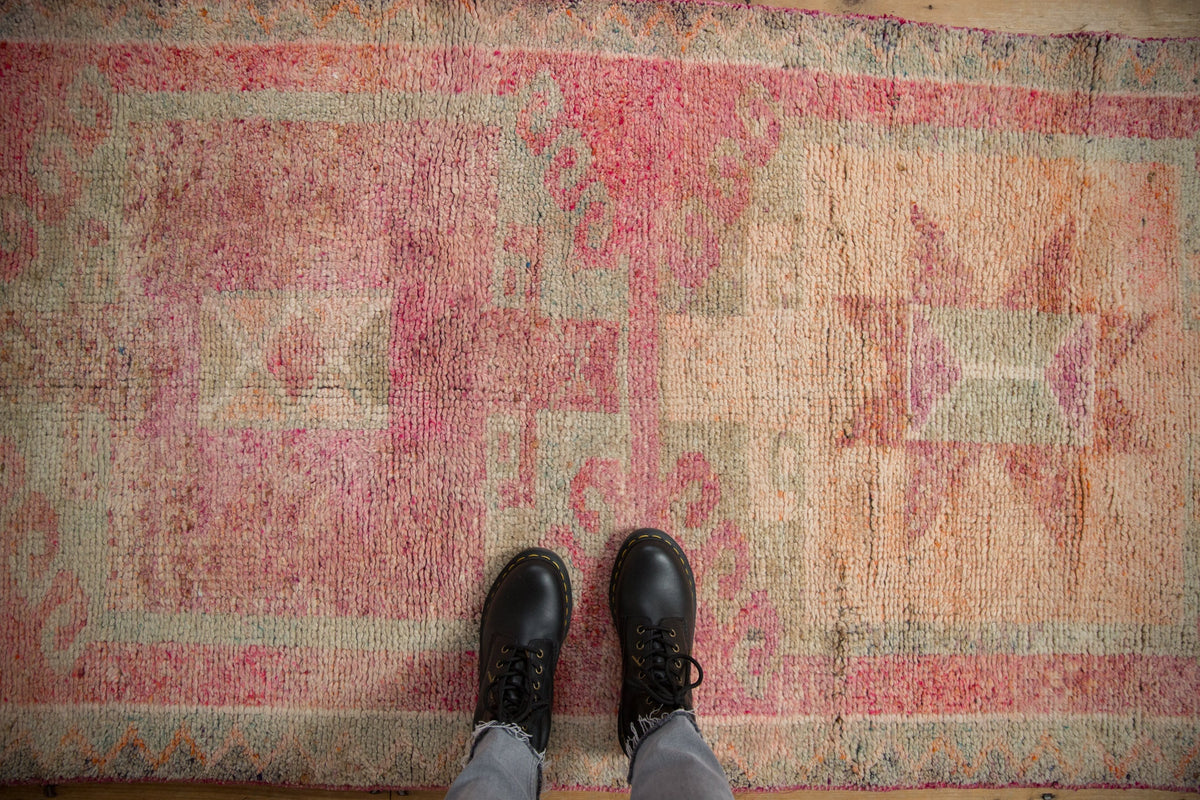 3.5x10.5 Vintage Distressed Kurd Rug Runner