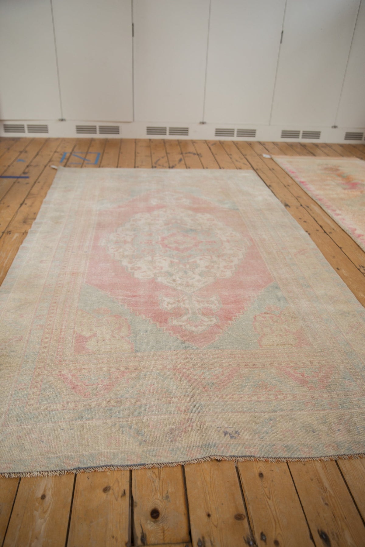 5x8.5 Vintage Distressed Oushak Carpet