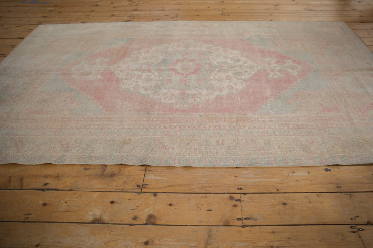 5x8.5 Vintage Distressed Oushak Carpet