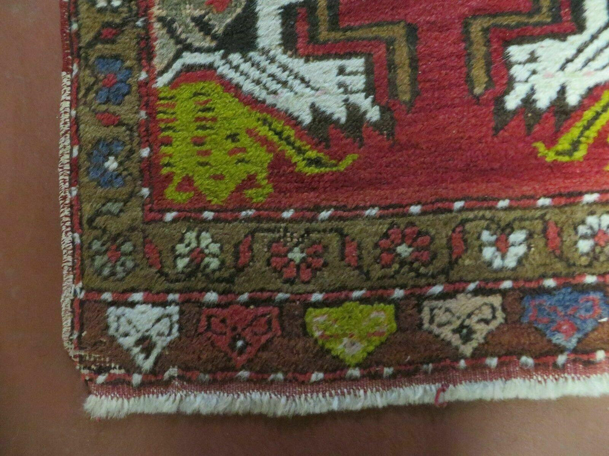 20" X 38" Antique Handmade Turkish Oushak Oshak Yastik Wool Rug Mat Turkey Nice - Jewel Rugs, view 9