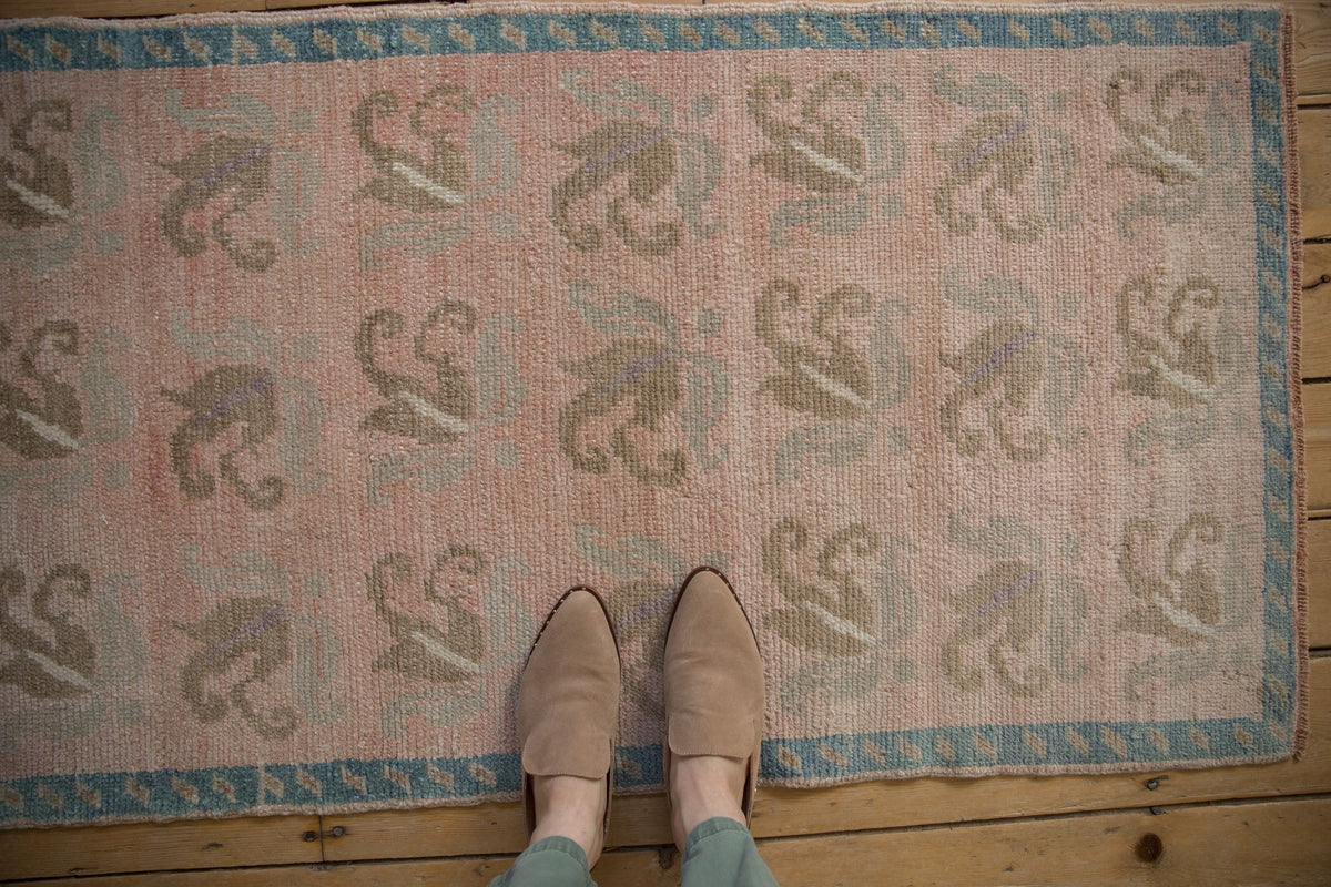 2.5x4.5 Vintage Distressed Oushak Rug