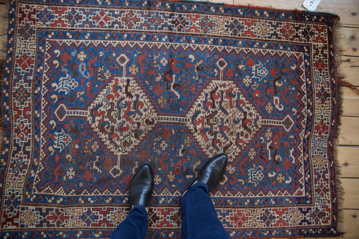 3.5x5 Vintage Kamseh Rug