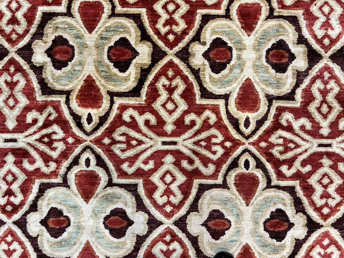 Portuguese Rug 9x12, Vintage Carpet, Handmade Wool Rug - Jewel Rugs, view 5