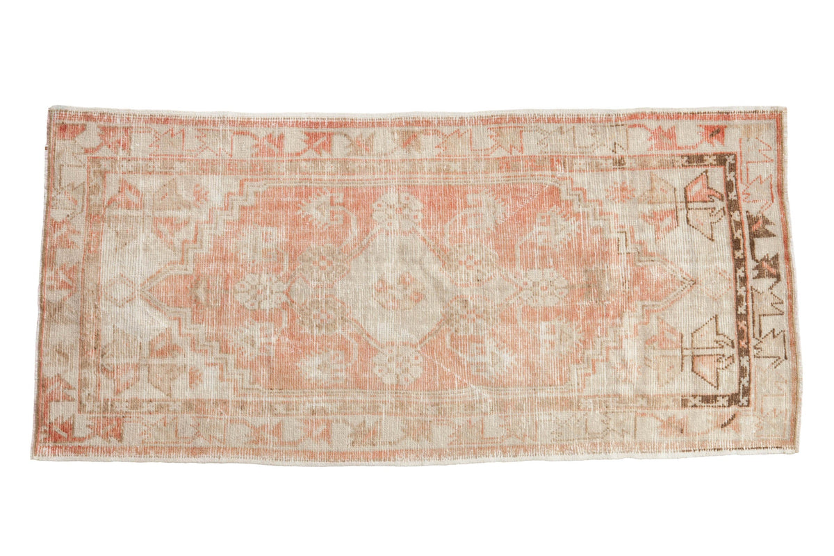 2.5x5.5 Vintage Distressed Oushak Rug Runner