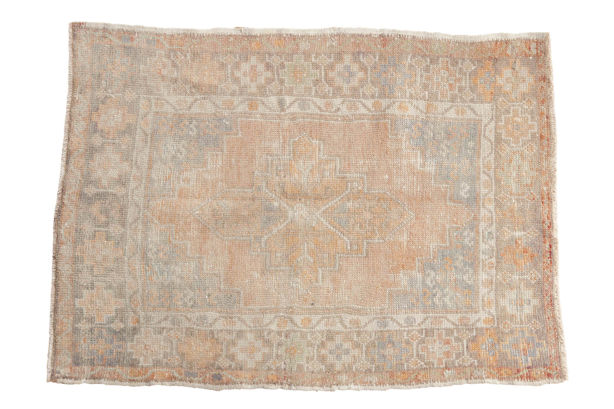 2.5x4 Vintage Distressed Oushak Rug