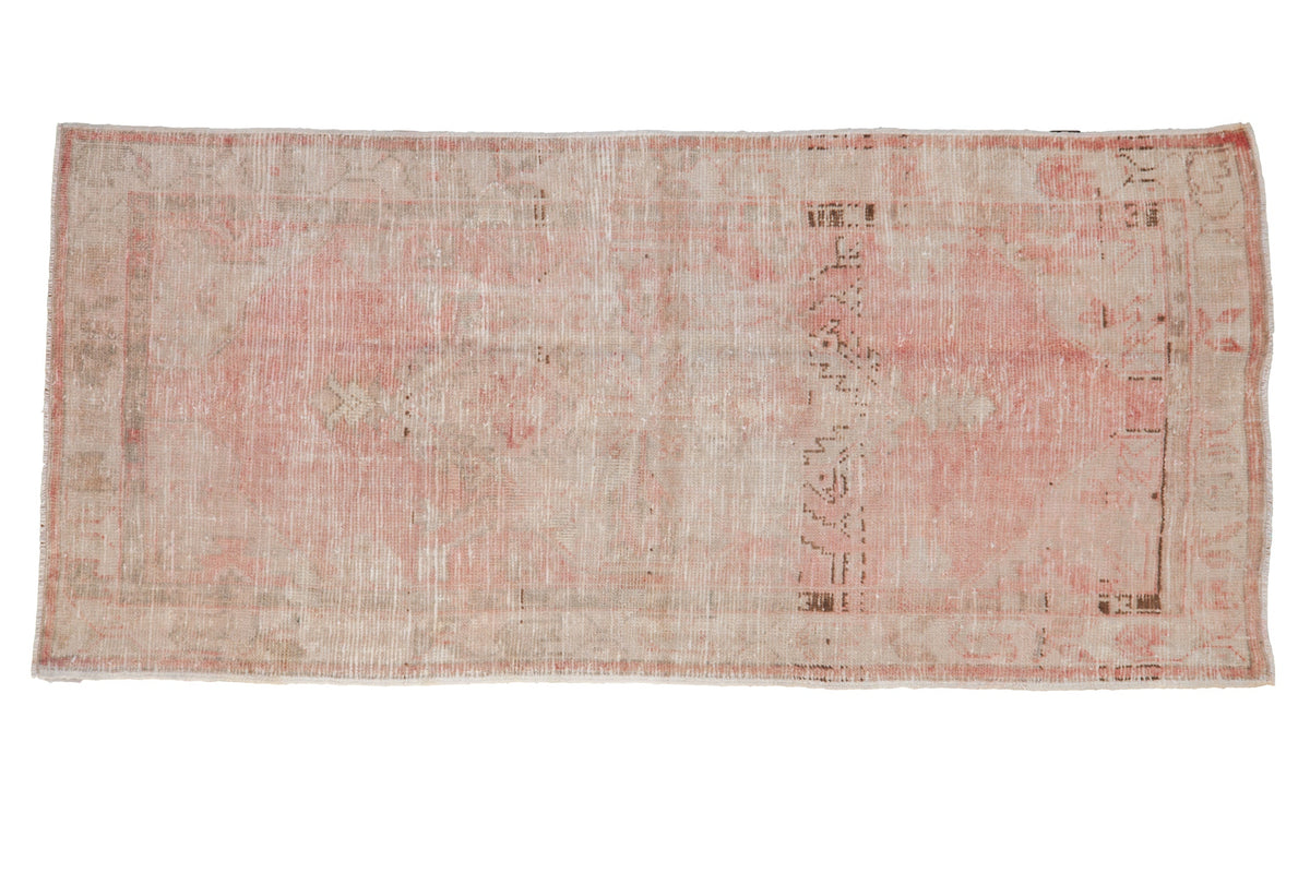 2.5x5.5 Vintage Distressed Oushak Rug Runner