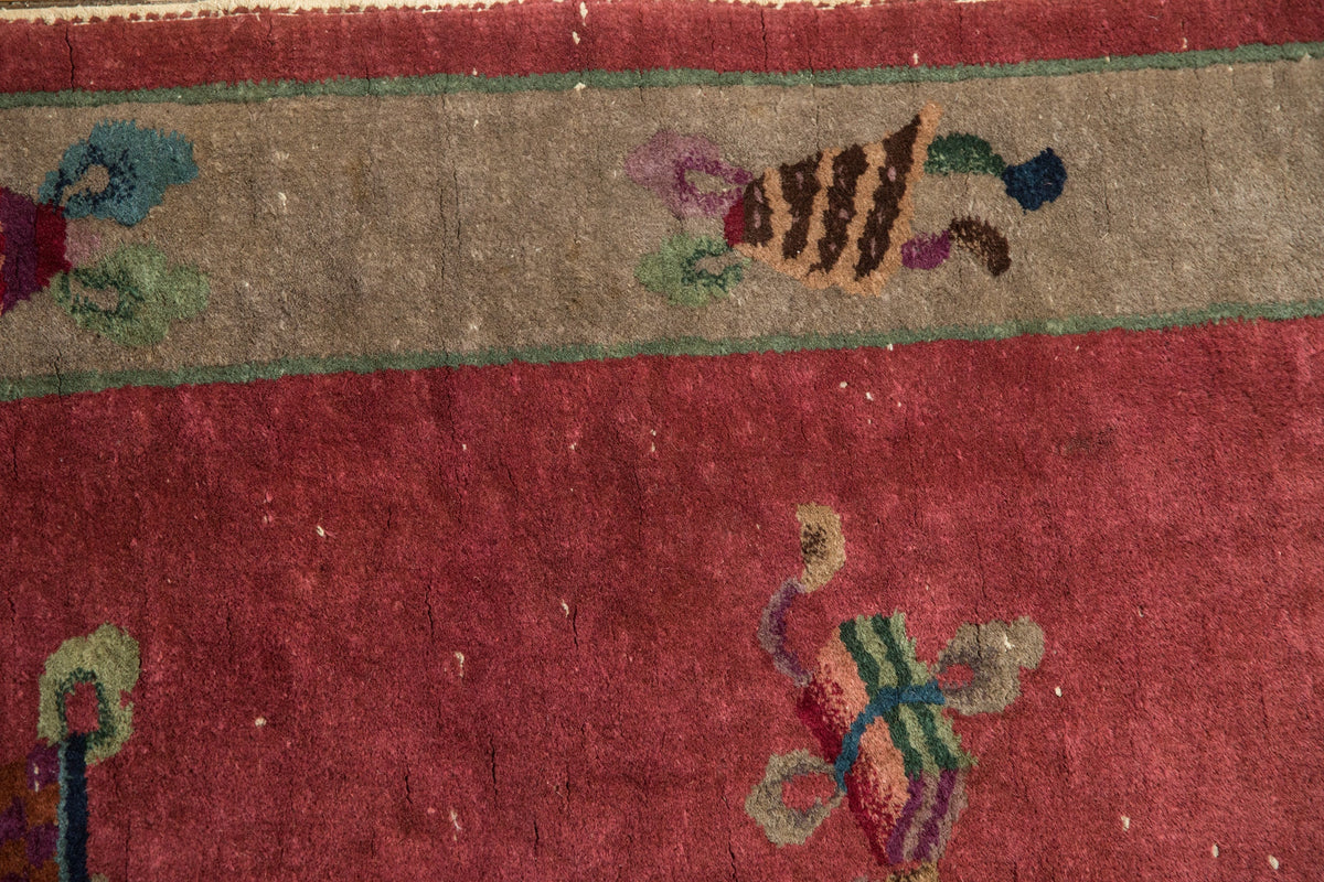 2x4.5 Antique Art Deco Rug Runner