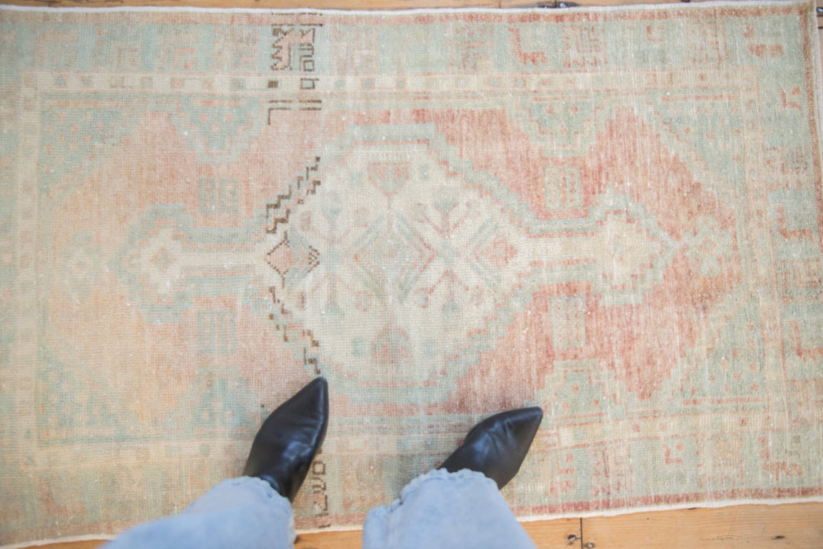 2.5x4.5 Vintage Distressed Oushak Rug
