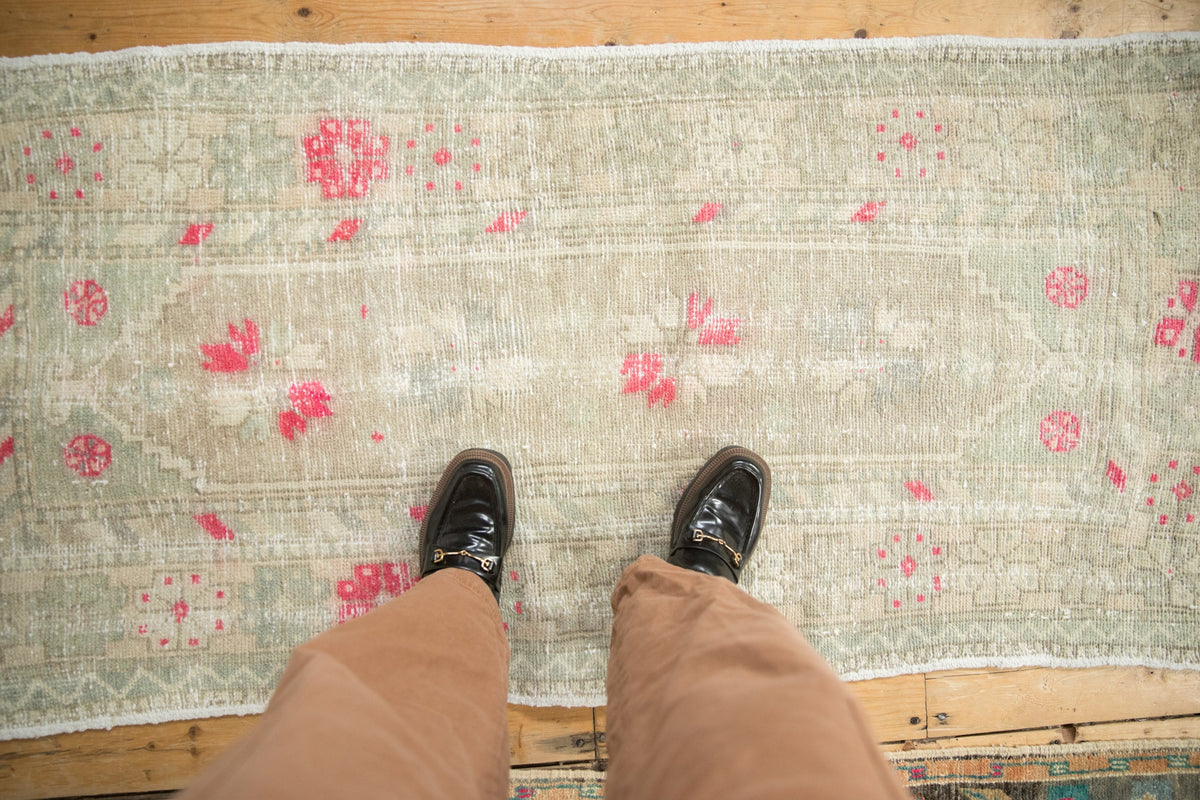 2.5x6 Vintage Distressed Oushak Rug Runner