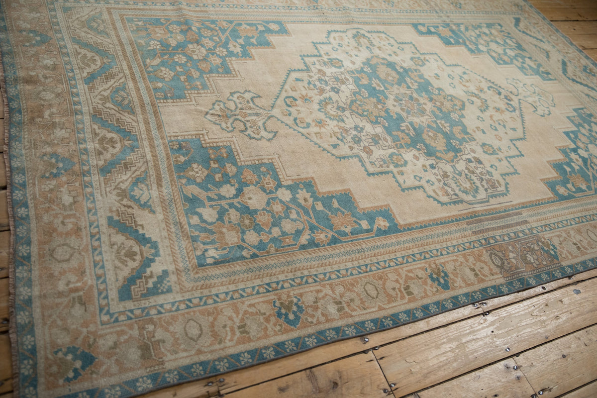 6x9.5 Vintage Distressed Oushak Carpet