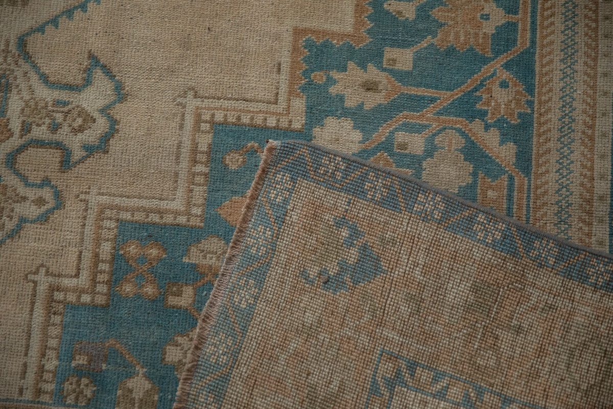 6x9.5 Vintage Distressed Oushak Carpet