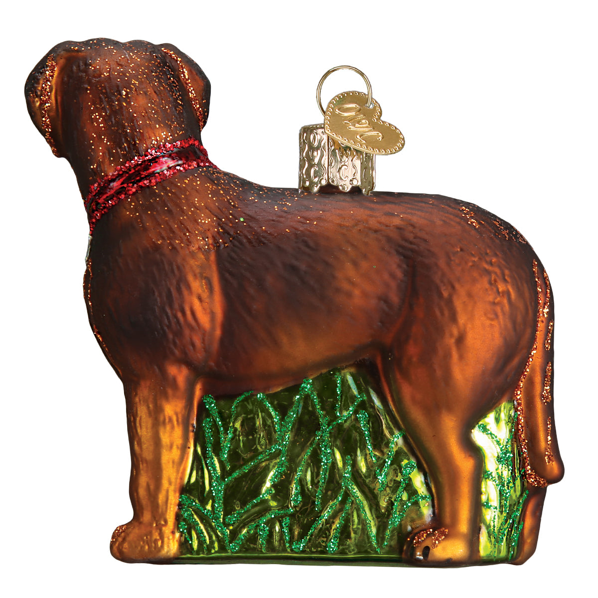 Standing Chocolate Lab Ornament