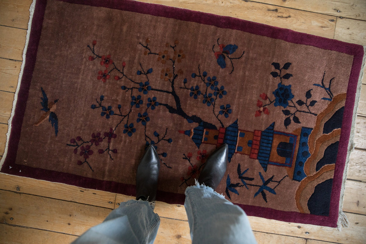 2.5x4.5 Vintage Art Deco Rug
