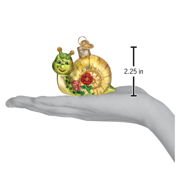 Smiley Snail Ornament