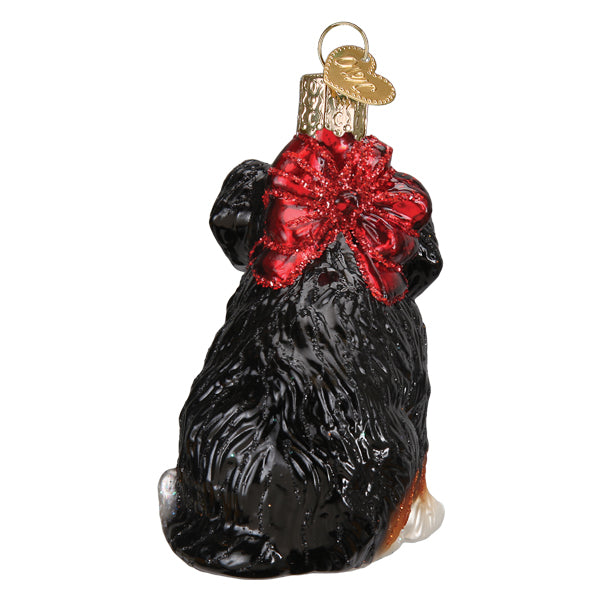 Bernedoodle Puppy Ornament