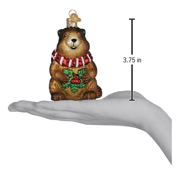 Merry Marmot Ornament
