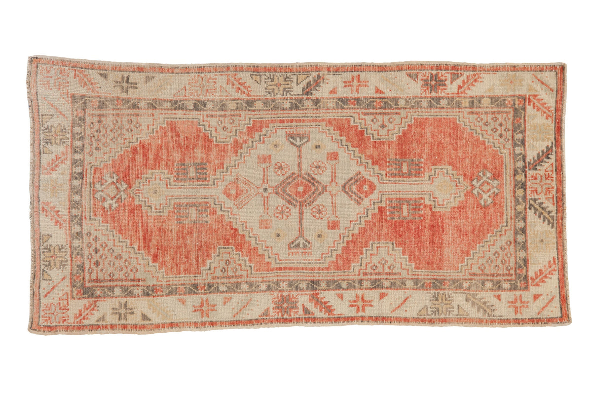 2.5x5 Vintage Distressed Oushak Rug Runner