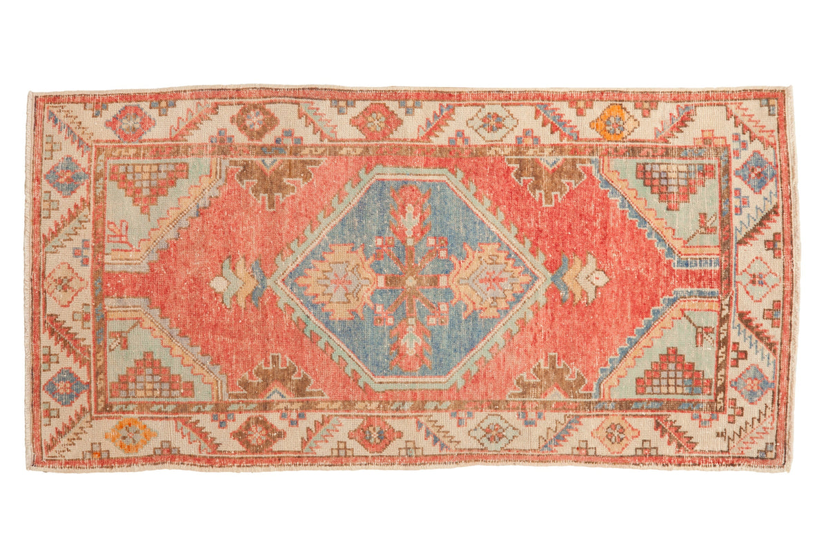 3x5.5 Vintage Distressed Oushak Rug