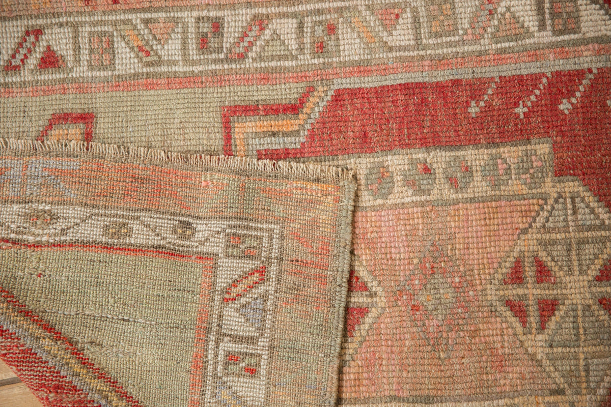 2.5x3 Vintage Distressed Oushak Square Rug