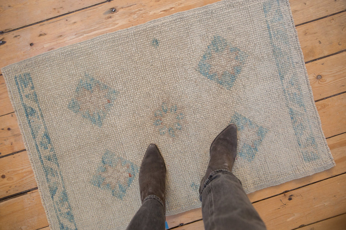 2x3.5 Distressed Oushak Rug