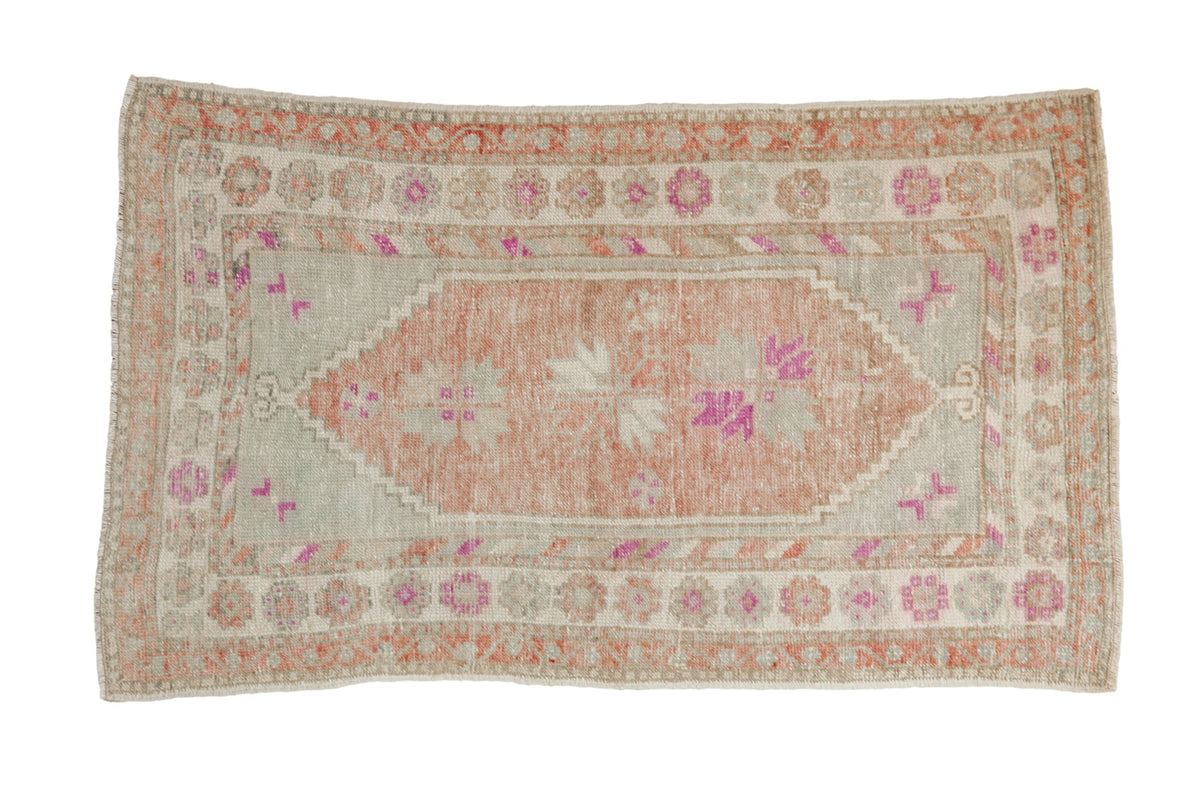 3x4.5 Vintage Distressed Oushak Rug