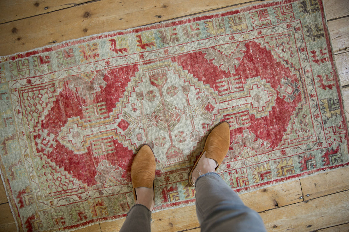 2.5x4.5 Vintage Distressed Oushak Rug