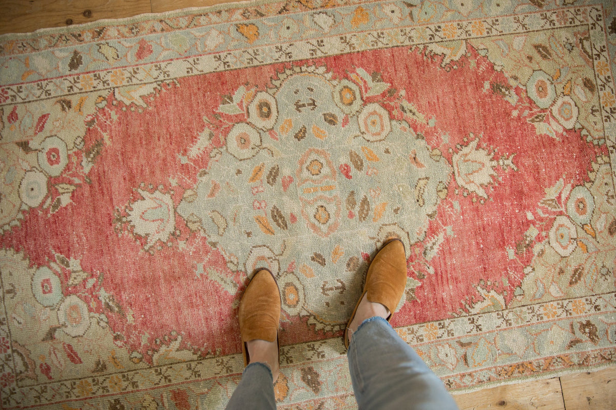 3.5x6 Vintage Distressed Oushak Rug