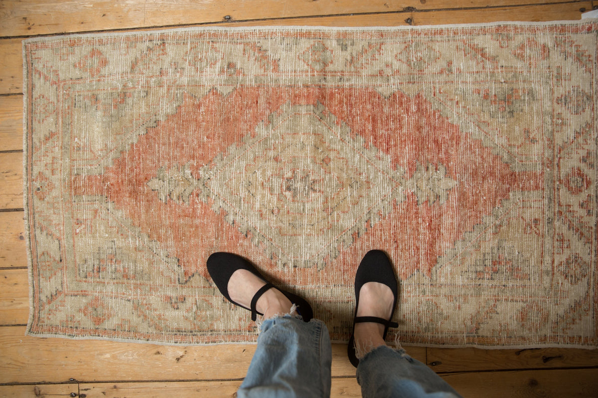 2.5x4.5 Vintage Distressed Oushak Rug