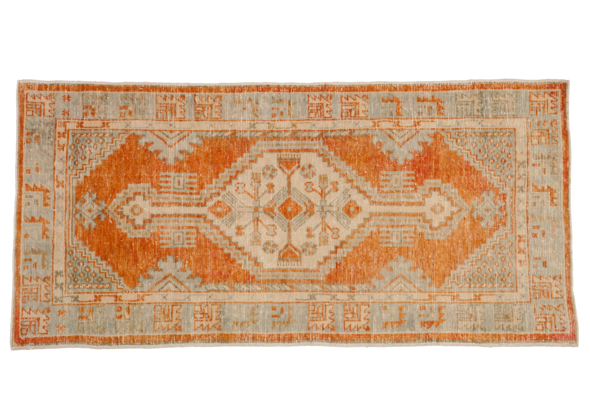 2.5x5.5 Vintage Distressed Oushak Rug Runner