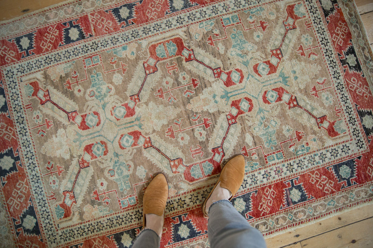 4x5.5 Vintage Distressed Anatolian Rug
