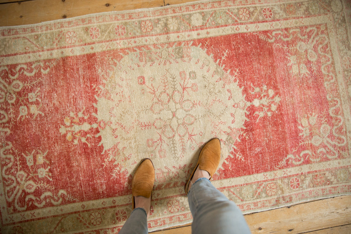 3.5x6 Vintage Distressed Oushak Rug
