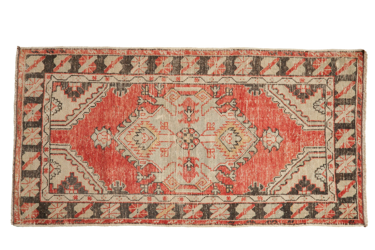 2.5x5.5 Vintage Distressed Oushak Rug Runner