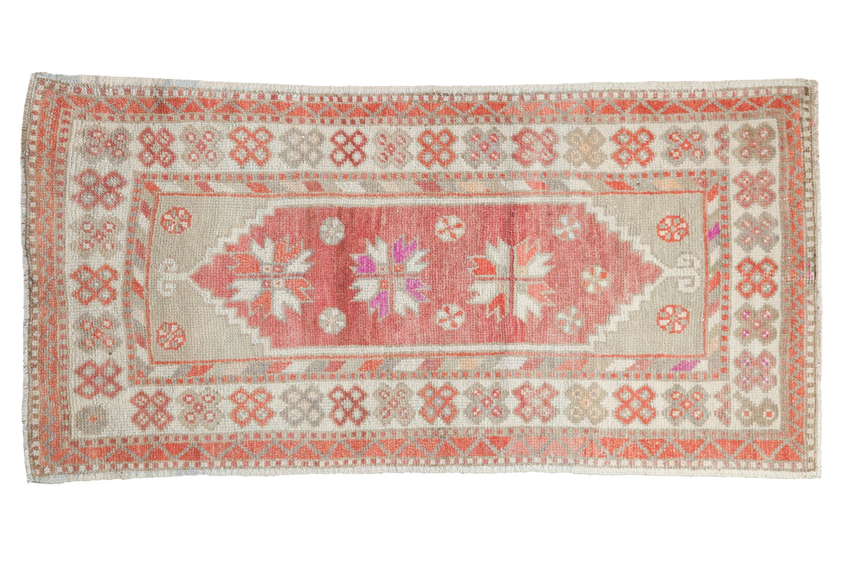 2.5x5 Vintage Distressed Oushak Rug Runner