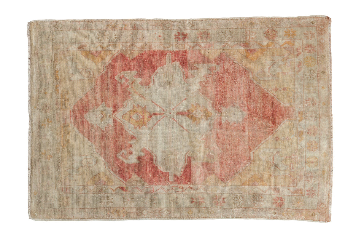3x4.5 Vintage Distressed Oushak Rug